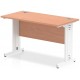 Rayleigh Shallow Cable Managed Straight Office Desk